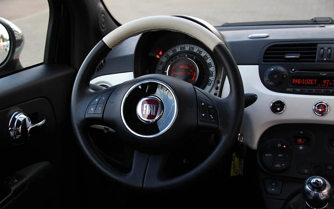 Fiat 500 cena 36900 przebieg: 49000, rok produkcji 2012 z Gostynin małe 781